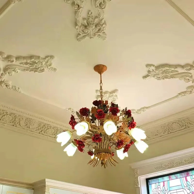 lustre en verre rétro américain pour décoration intérieure élégante - vue 5 sur 10