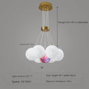 lustre nordique planète lune design bulle led décoration maison