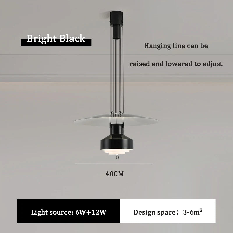 lustre suspendu nordique réglable pour intérieur élégant - vue 12 sur 14