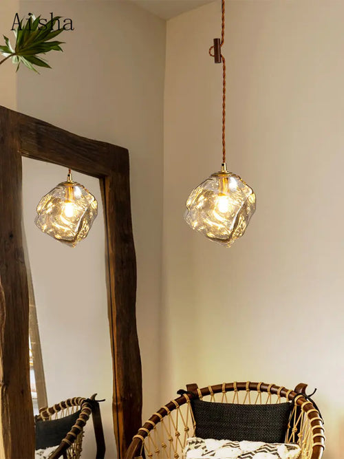 suspension en verre style nordique rétro pour intérieur - vue 3 sur 10