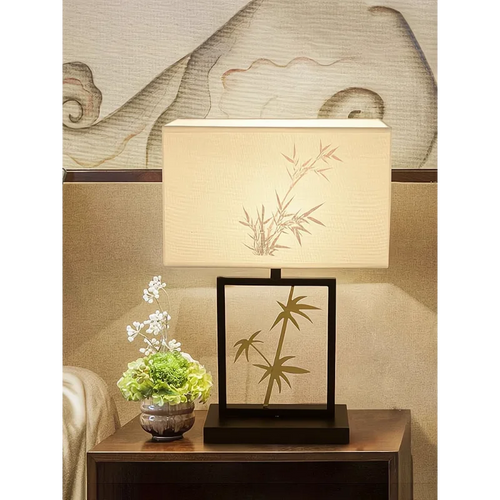 lampe de table rétro chinoise pour décoration intérieure créative et chaleureuse - vue 3 sur 7