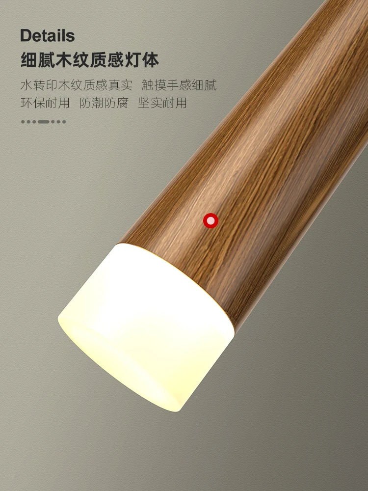 suspension led moderne pour escalier duplex nordique - vue 5 sur 12