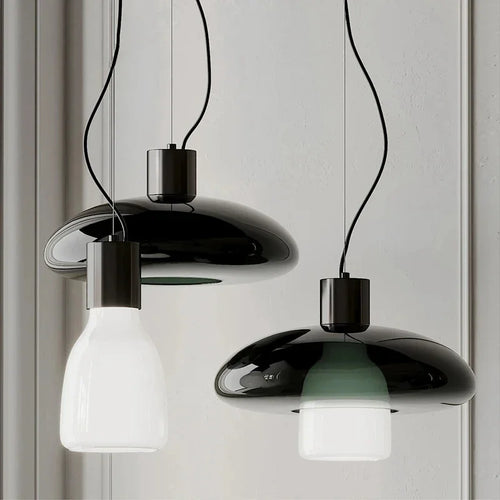 Italy Designer Glass Pendant Lamp Modern Ceiling Suspension Chandelier Hanging Light for Kitchen Island Dining Room - vue 7 sur 8