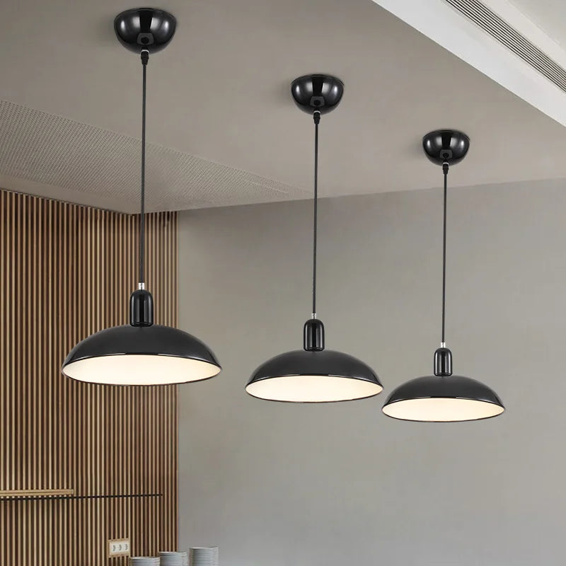 lustre moderne minimaliste style industriel pour café et bar - vue 1 sur 9