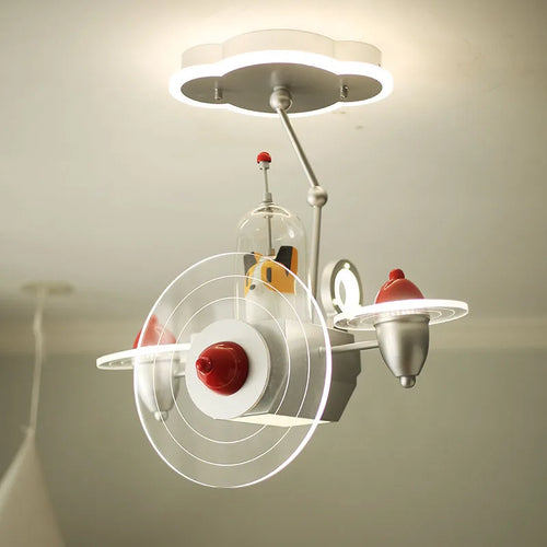 plafonnier moderne en forme d'avion pour enfant décoratif - vue 3 sur 9