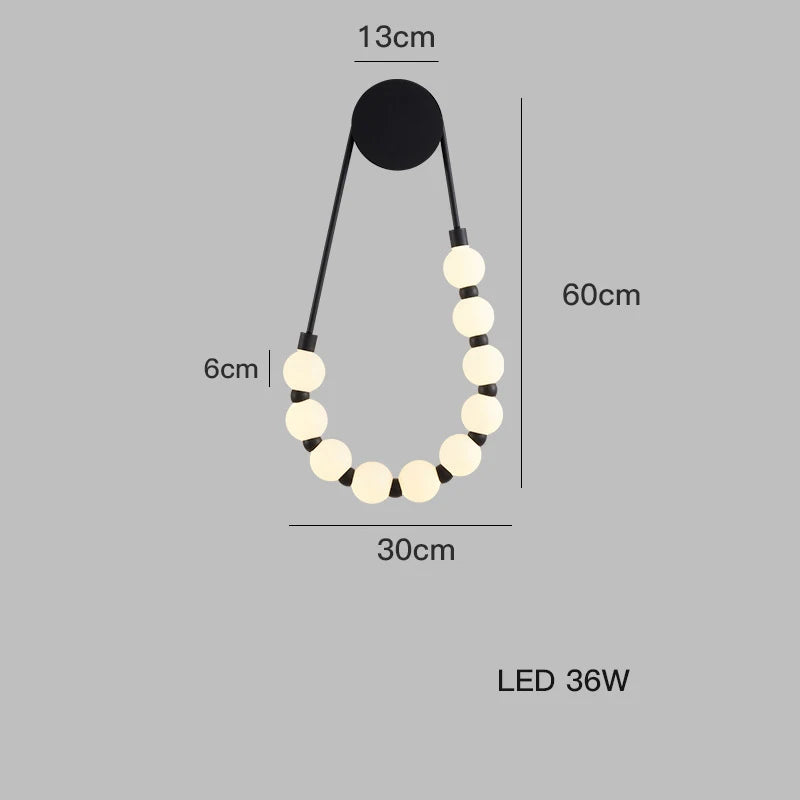 applique murale led maison fantaisie décoration murale moderne - vue 9 sur 11