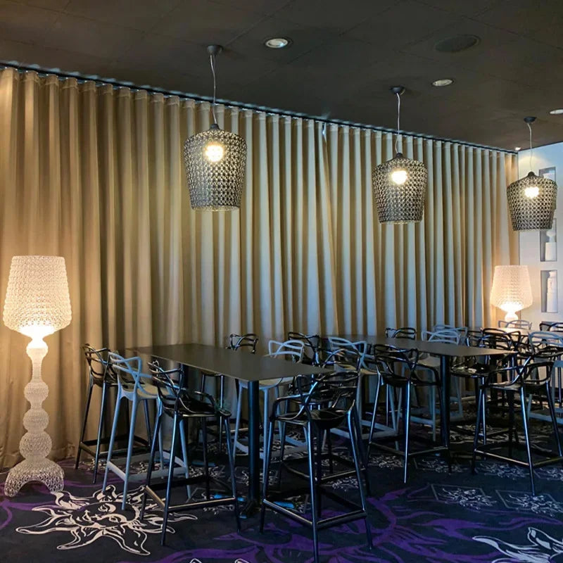lustre suspendu à led en acrylique design nordique pour éclairage intérieur - vue 5 sur 16