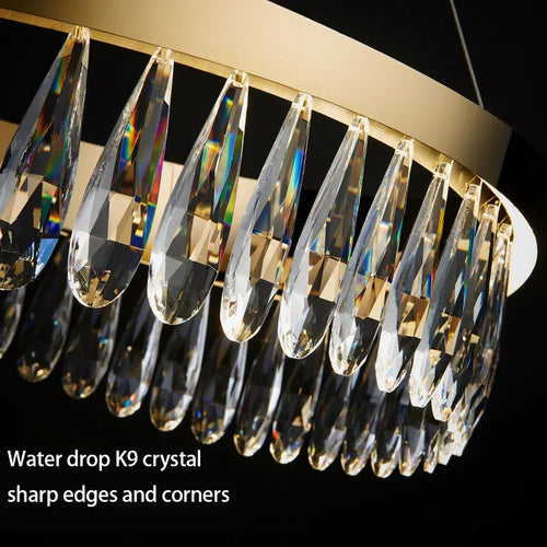 lustre en cristal de luxe pour éclairage décoratif intérieur - vue 6 sur 13