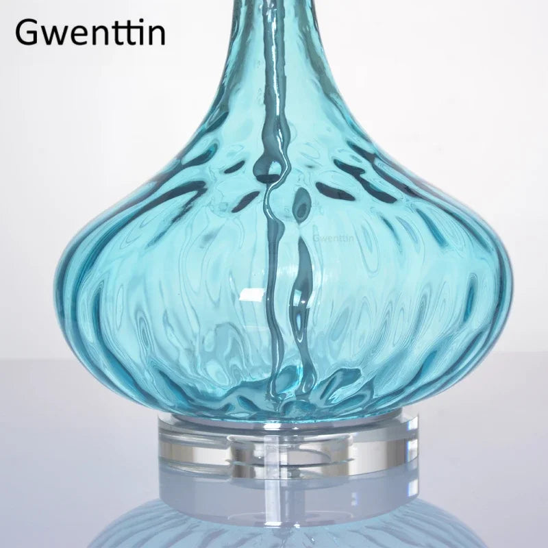 lampe à poser design moderne ondulations d'eau pour décoration intérieure - vue 6 sur 6