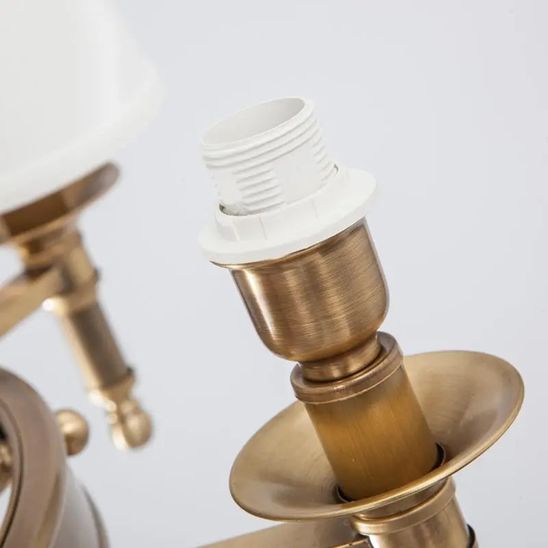 Lustre moderne en cuivre et Bronze véritable - vue 4 sur 5