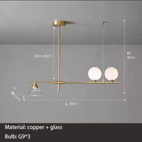 lampe suspendue moderne en verre pour décoration intérieure