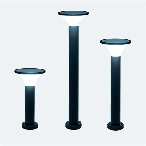 lampe solaire extérieure étanche pour jardin en aluminium - vue 2 sur 14