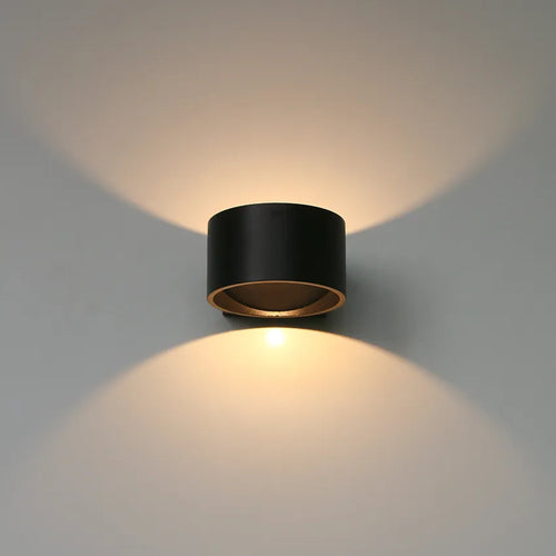 led applique murale rond aluminium ac90-260v - vue 2 sur 8
