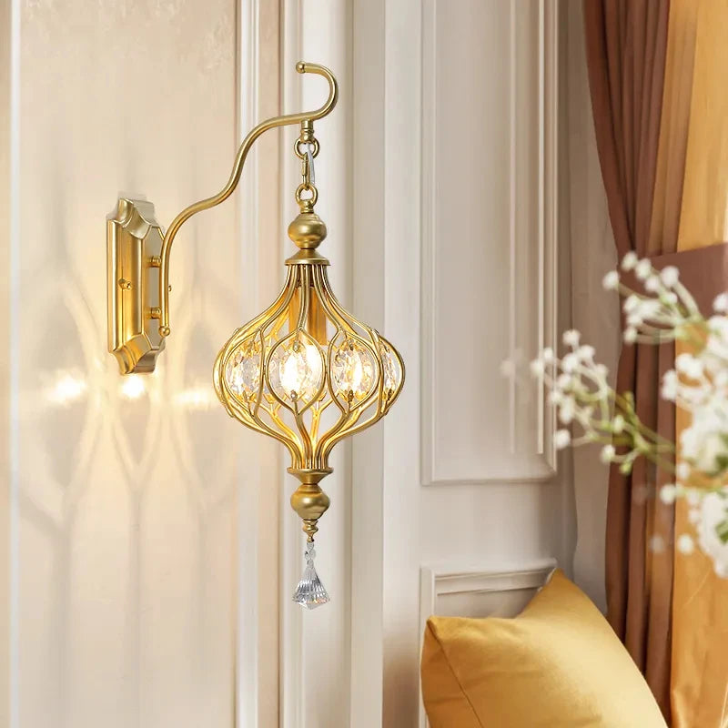 suspension rétro en cristal pour décoration intérieure élégante - vue 6 sur 7