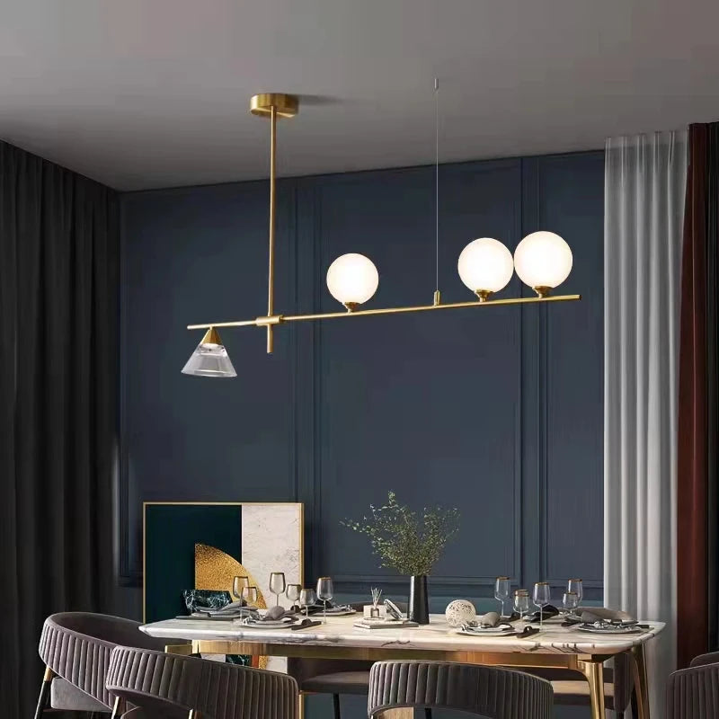 lampe suspendue moderne en verre pour décoration intérieure - vue 3 sur 8