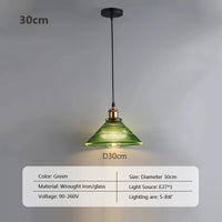 suspension en verre à rayures pour éclairage intérieur décoratif
