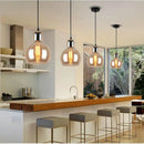 suspension led en verre nordique pour éclairage de table