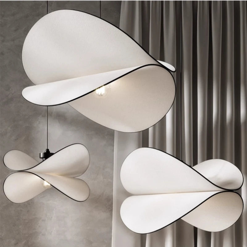 plafonnier en tissu wabi sabi pour décoration intérieure moderne - vue 3 sur 10