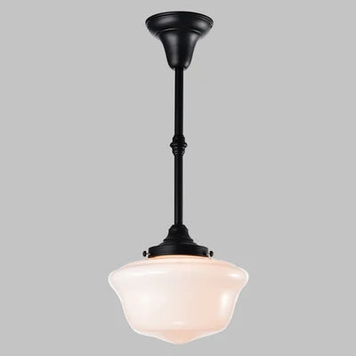 Plafonnier Vintage pour chambre à coucher cuisine salle d'étude lumière en verre noir lampe suspendue industrielle lampes de loft intérieur nordique - vue 10 sur 10
