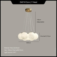 suspension en verre boule design moderne pour décoration intérieure