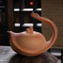 Théière céramique brute style kung fu artisanale rétro