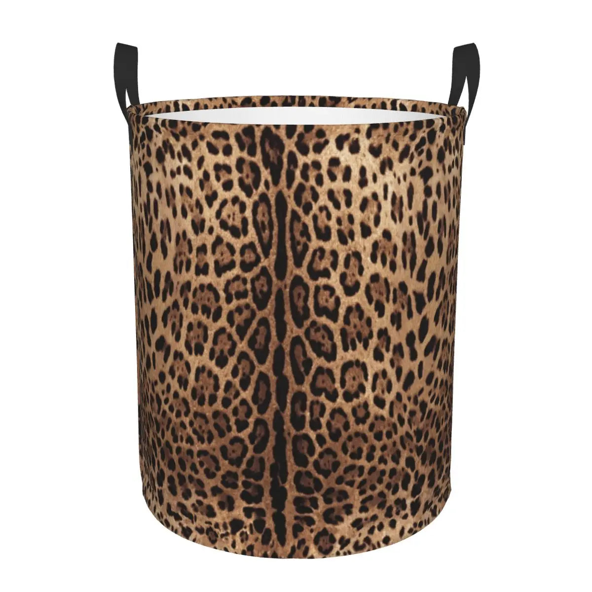 panier à linge imprimé léopard grand rangement pliable pour vêtements - vue 13 sur 17