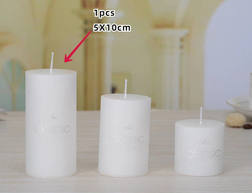 bougies piliers parfumées décoratives sans fumée en plusieurs tailles et couleurs - vue 23 sur 29