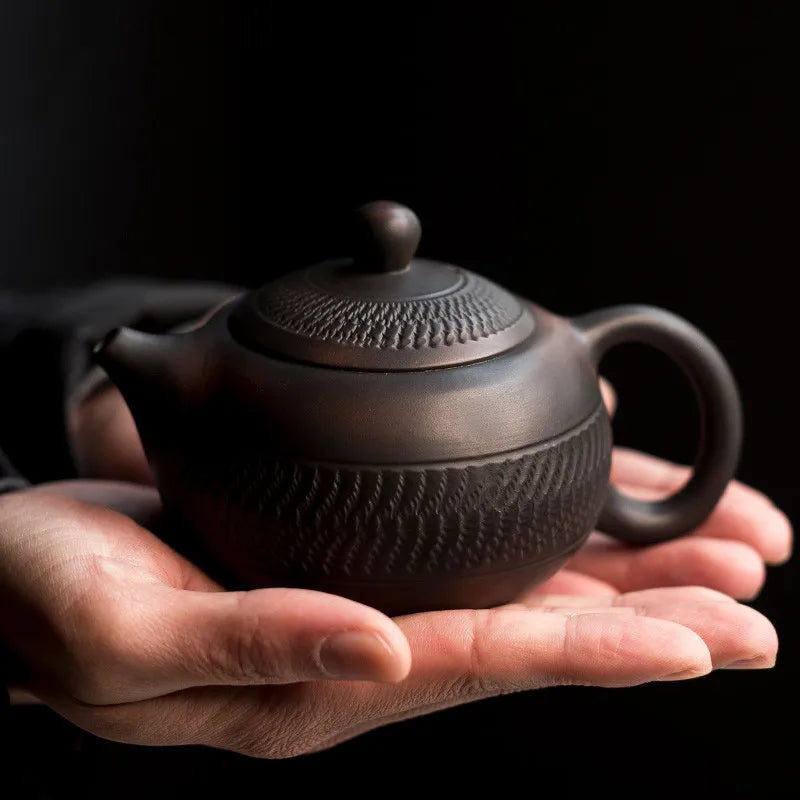 theiere kung fu ceramique artisanale style chinois petite - vue 4 sur 6