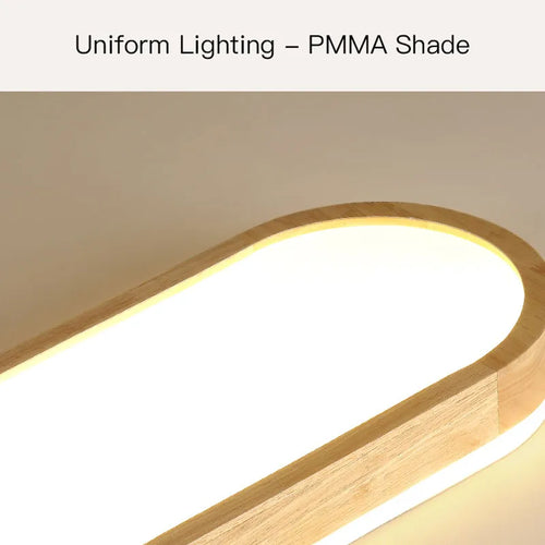 Lustre LED au Design nordique moderne en bois - vue 5 sur 13