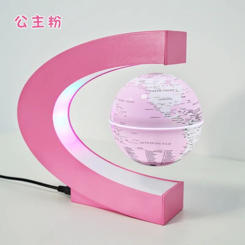 globe de lévitation magnétique 3d avec autorotation lumineuse - vue 7 sur 16