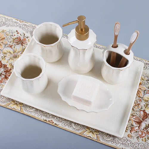 kit de salle de bain en céramique Jingdezhen de qualité supérieure - vue 4 sur 6