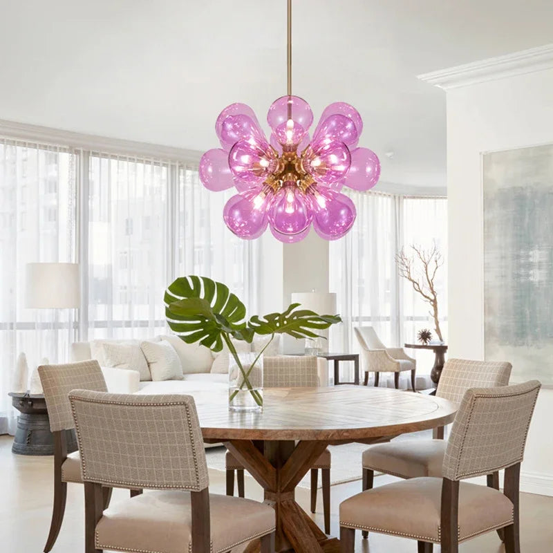 suspension moderne en verre design pour décoration intérieure - vue 4 sur 11