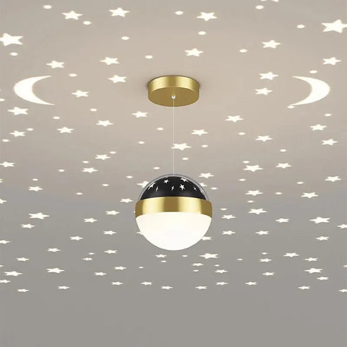lustre moderne projection ciel étoilé éclairage intérieur décoratif - vue 2 sur 7
