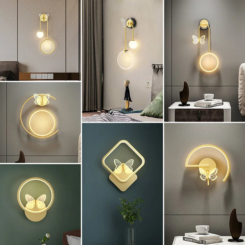 applique murale à led design nordique pour éclairage créatif intérieur - vue 3 sur 12