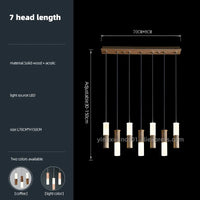 lustre en bois moderne pour éclairage intérieur design