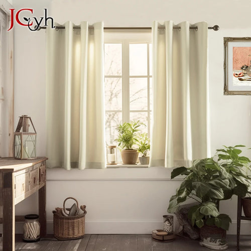 Rideau court occultant texture moderne pour chambre salon - vue 2 sur 12