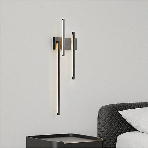 applique murale en cuivre avec lumière minimaliste design élégant pour intérieur - vue 3 sur 8