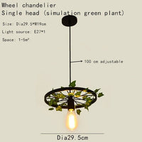 lustre à roues en fleurs de cerisier à têtes multiples pour espaces commerciaux