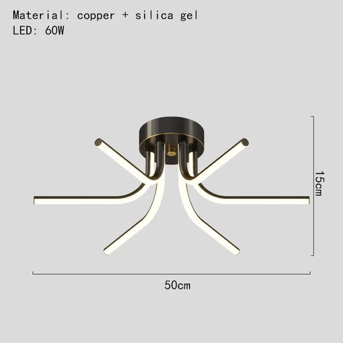 lustre led moderne minimaliste pour éclairage intérieur varié - vue 11 sur 12