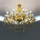 lustre en cristal moderne avec éclairage LED suspendu