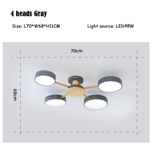 plafonnier moderne créatif pour décoration intérieure en led - vue 17 sur 25