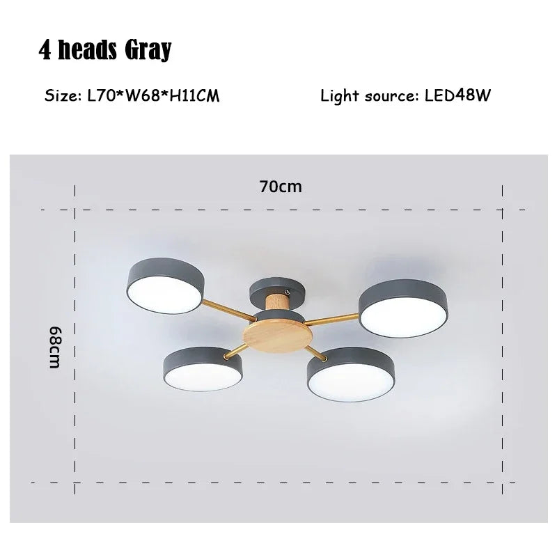 plafonnier moderne créatif pour décoration intérieure en led - vue 16 sur 25