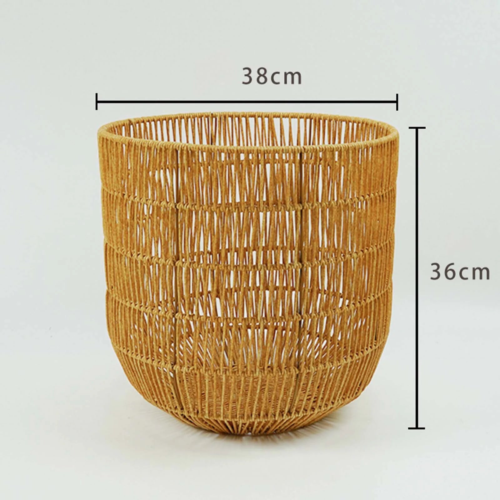 panier tissé imitation rotin pour jouets et linge - vue 8 sur 10