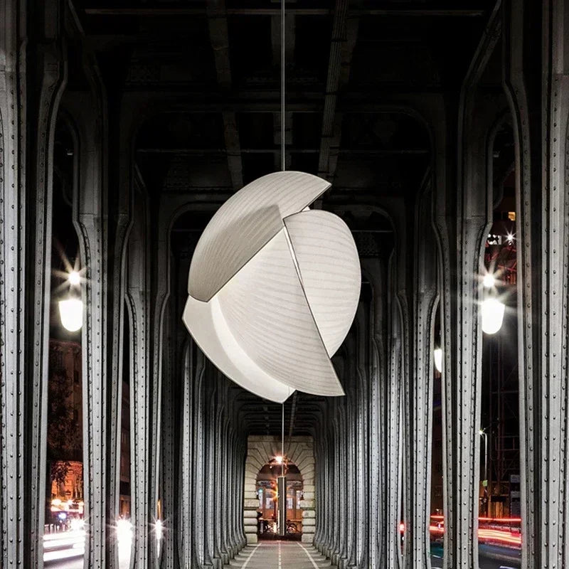 lustre design italien moderne en tissu pour décoration intérieure - vue 2 sur 11