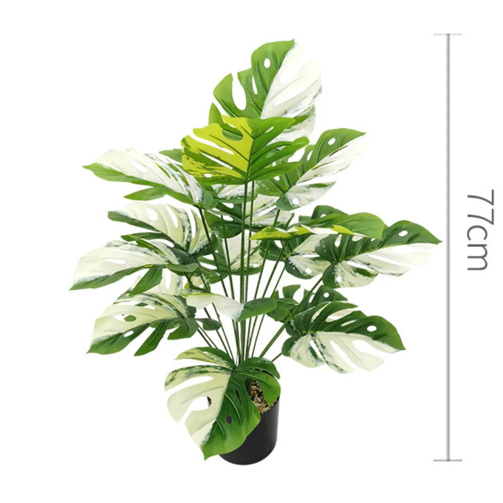 plantes artificielles grandes feuilles décoratives pour intérieur et bureau - vue 21 sur 24
