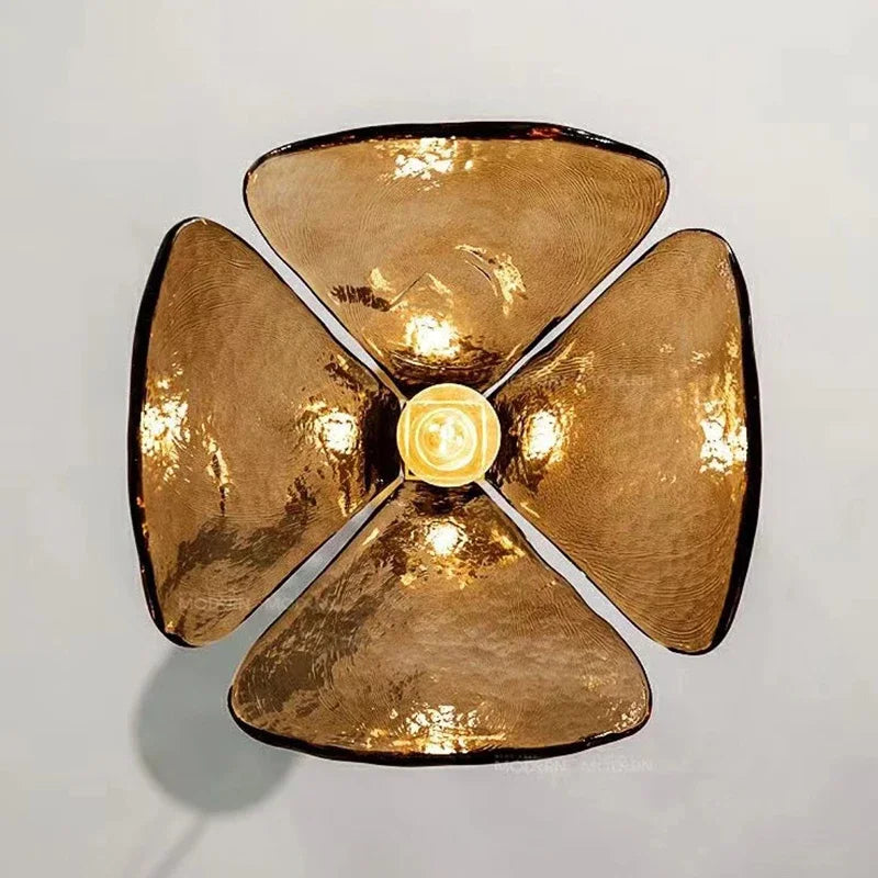 suspension en verre led au design créatif et luxueux - vue 5 sur 8