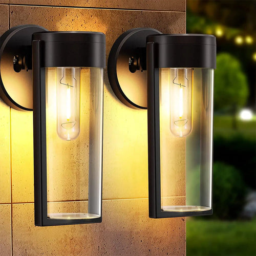 Applique murale LED lumières solaires clôture extérieure lampes de jardin solaires lumières de pont décor étanche solaire arrière-cour jardin Patio cour porche déco - vue 2 sur 7