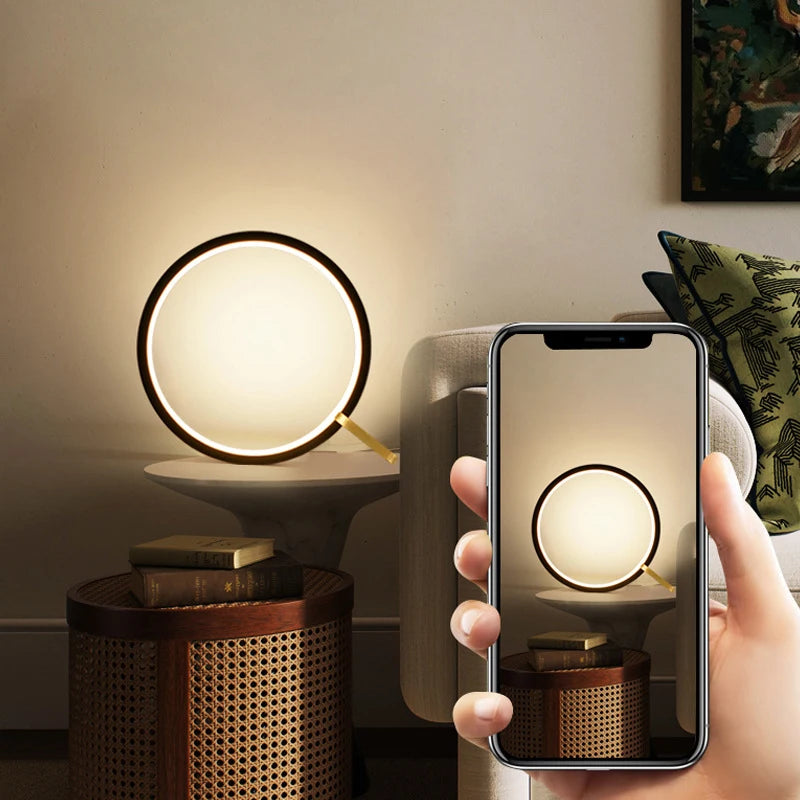 lampe usb ronde led gradation continue - vue 4 sur 6