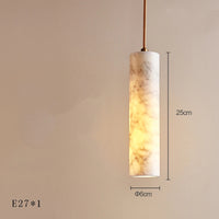 suspension LED en marbre design moderne de luxe