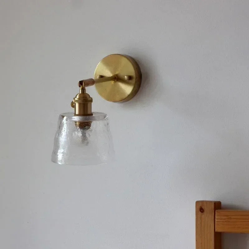 applique murale rotative en verre style nordique japonais avec miroir - vue 11 sur 18